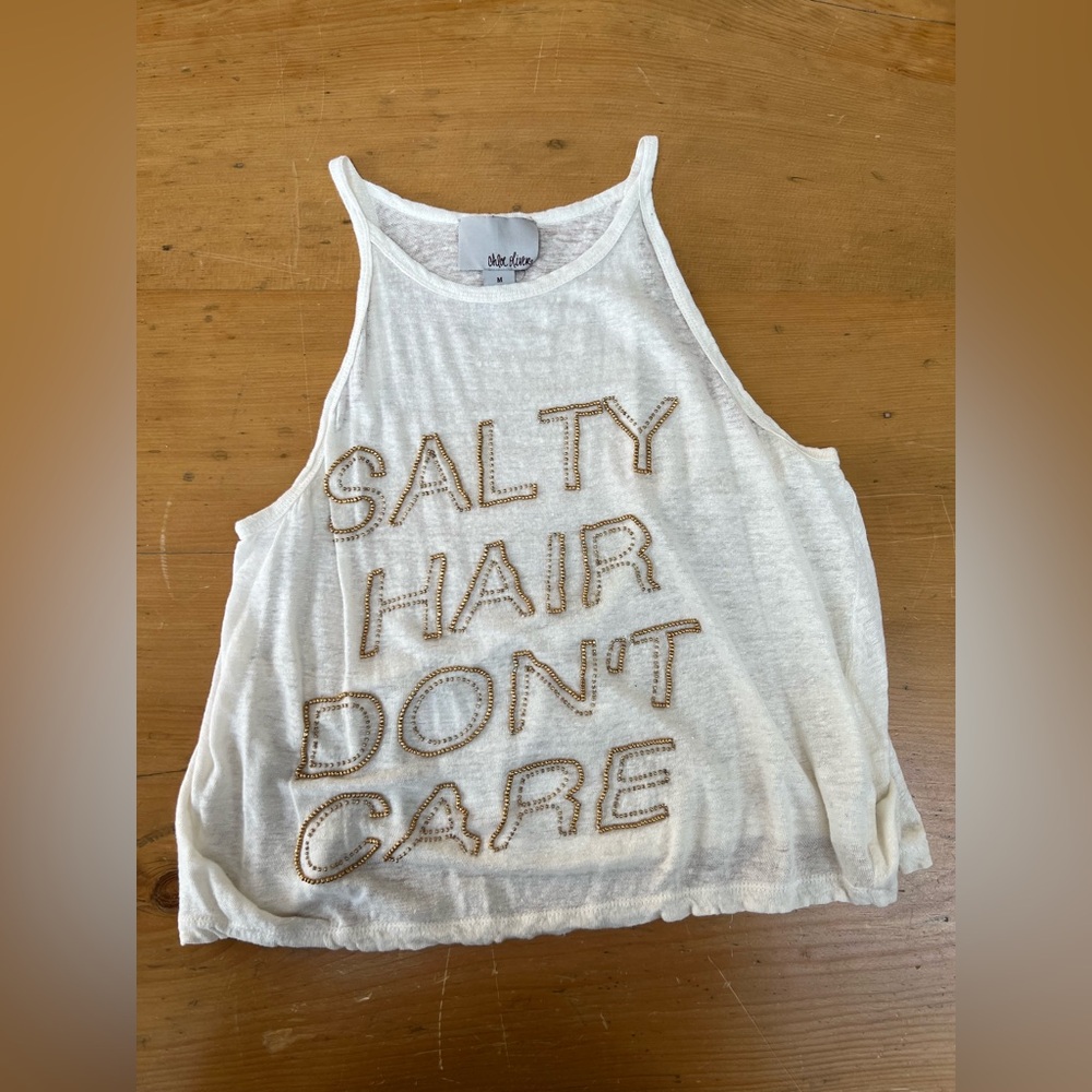 Salty Hair Don’t Care tank by Chloe Oliver